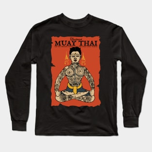 Muay Thai Sak Yant Muay Boran Long Sleeve T-Shirt